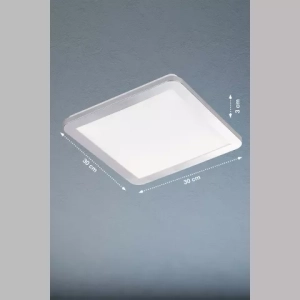 Lampa Sufitowa Gotland Fischer&Honsel LED 1x15W w kolorze chromu plastikowy