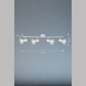 Lampa Sufitowa Ran Fischer&Honsel E14 4x40W biały metal