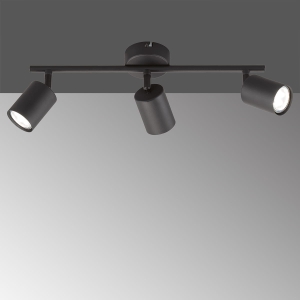 Lampa Sufitowa Vano Fischer&Honsel GU10 - LED 3x4W piaskowo-czarny metal