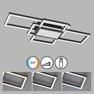 Lampa Sufitowa Seth Fischer&Honsel LED 1x27W piaskowo-czarny metal