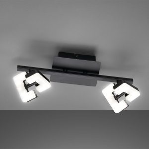 Lampa Sufitowa Ray Fischer&Honsel LED 2x4,5W piaskowo-czarny metal