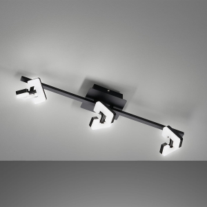 Lampa Sufitowa Ray Fischer&Honsel LED 3x4,5W piaskowo-czarny metal