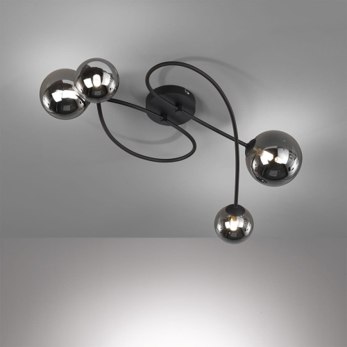 Lampa Sufitowa Bala Fischer&Honsel G9 - LED 4x3W piaskowo-czarny metal