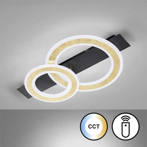 Lampa Sufitowa Circle Fischer&Honsel LED 1x20W piaskowo-czarny metal