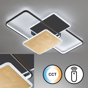 Lampa Sufitowa Quadro Fischer&Honsel LED 1x65W piaskowo-czarny metal