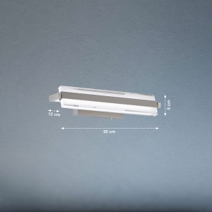 Lampa ścienna Paros Fischer&Honsel LED 1x8,5W w kolorze niklu metal