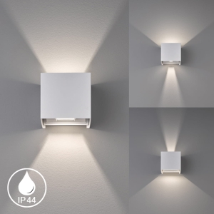 Lampa ścienna Wall Fischer&Honsel LED 2x3W biały metal