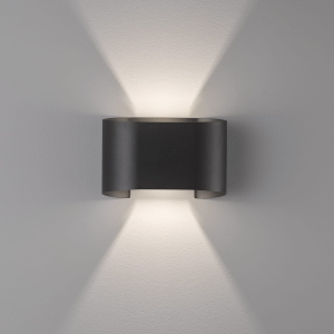 Lampa ścienna Wall Fischer&Honsel LED 2x3W czarny metal