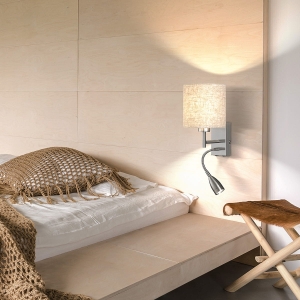 Lampa ścienna Dreamer Fischer&Honsel E27 1x40W w kolorze niklu metal