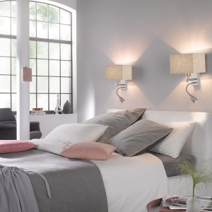Lampa ścienna Dream Fischer&Honsel E27 1x40W w kolorze niklu metal