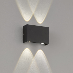 Lampa ścienna Nairobi Fischer&Honsel LED 4x2,5W czarny metal