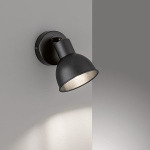 Lampa ścienna Speedy Fischer&Honsel E14 1x10W piaskowo-czarny metal