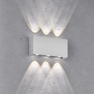 Lampa ścienna Nairobi Fischer&Honsel LED 6x1,5W w kolorze srebrnym metal