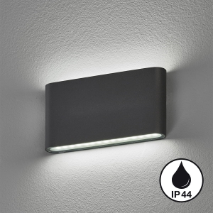 Lampa ścienna Scone Fischer&Honsel LED 2x5,5W piaskowo-czarny metal