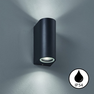 Lampa ścienna Marlon Fischer&Honsel GU10 - LED 2x4W piaskowo-czarny metal