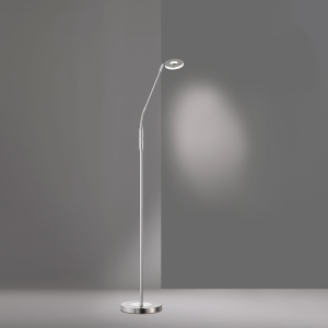 Lampa Podłogowa Dent Fischer&Honsel LED 1x6W w kolorze niklu metal