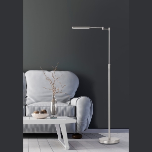 Lampa Podłogowa Nami Fischer&Honsel LED 1x6W w kolorze niklu metal