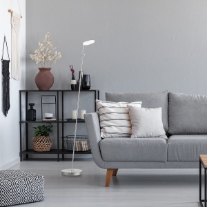 Lampa Podłogowa Dent Fischer&Honsel LED 1x7,5W w kolorze niklu metal