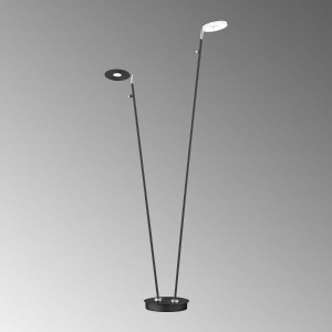 Lampa Podłogowa Dent Fischer&Honsel LED 2x7,5W piaskowo-czarny metal