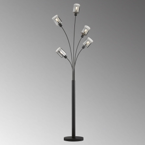 Lampa Podłogowa Iska Fischer&Honsel E14 5x10W piaskowo-czarny metal