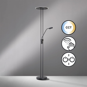 Lampa Podłogowa Driva Fischer&Honsel LED 1x30W piaskowo-czarny metal