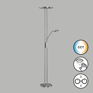 Lampa Podłogowa Driva Fischer&Honsel LED 1x30W w kolorze niklu metal