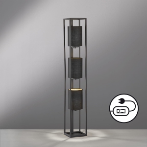 Lampa Podłogowa Spenzer Fischer&Honsel E27 3x40W piaskowo-czarny metal