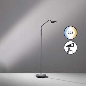 Lampa Podłogowa Tallri Fischer&Honsel LED 1x7,5W piaskowo-czarny metal