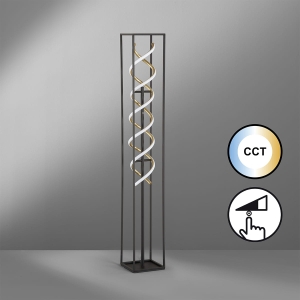 Lampa Podłogowa Gian Fischer&Honsel LED 1x34W piaskowo-czarny metal