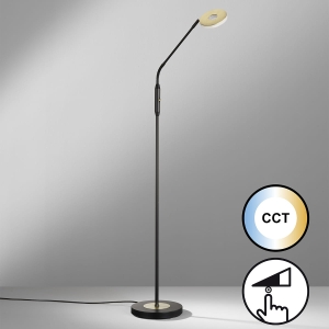 Lampa Podłogowa Dent Fischer&Honsel LED 1x7,5W piaskowo-czarny metal