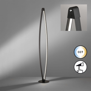 Lampa Podłogowa Fenga Fischer&Honsel LED 1x18W piaskowo-czarny metal
