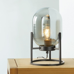Lampa stołowa Regi Fischer&Honsel E27 1x40W czarny metal