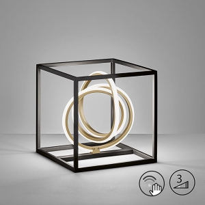 Lampa stołowa Gisi Fischer&Honsel LED 1x14W czarny metal