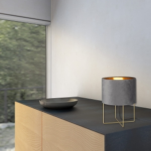 Lampa stołowa Aura Fischer&Honsel E27 1x40W w kolorze złotym metal