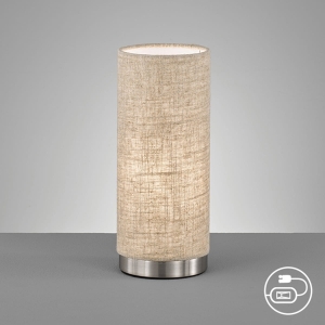 Lampa stołowa Thor Fischer&Honsel E14 1x10W w kolorze niklu metal