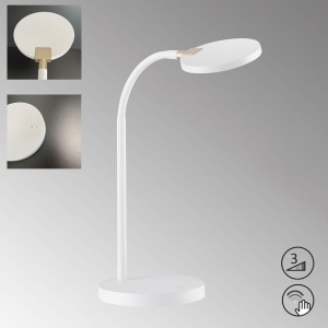 Lampa stołowa Luna Fischer&Honsel LED 1x5W biały plastikowy
