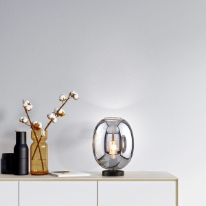 Lampa stołowa Nayla Fischer&Honsel E27 1x40W piaskowo-czarny metal