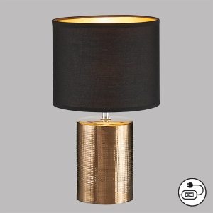 Lampa stołowa Bronz Fischer&Honsel E14 1x25W w kolorze brązu ceramika