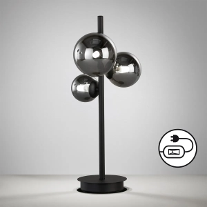 Lampa stołowa Bala Fischer&Honsel G9 - LED 3x3W piaskowo-czarny metal
