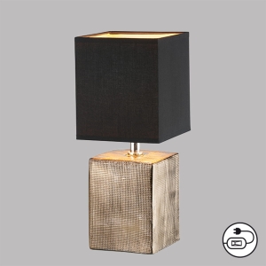 Lampa stołowa Ouro Fischer&Honsel E14 1x25W w kolorze brązu ceramika