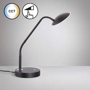 Lampa stołowa Tallri Fischer&Honsel LED 1x7,5W piaskowo-czarny metal