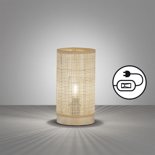 Lampa stołowa Nature Fischer&Honsel E14 1x25W drewno drewno