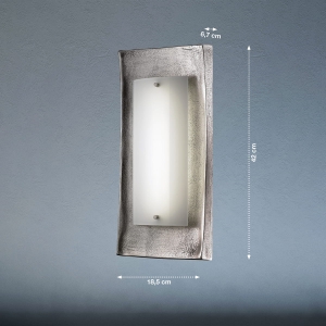 Lampa ścienna Calais Fischer&Honsel LED 1x12W w kolorze niklu metal