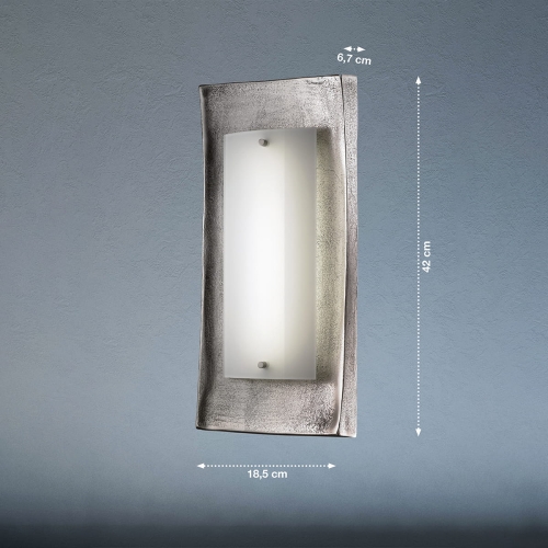 Lampa ścienna Calais Fischer&Honsel LED 1x12W w kolorze niklu metal
