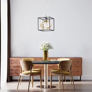 Lampa Wisząca Gesa Fischer&Honsel LED 1x17W czarny metal