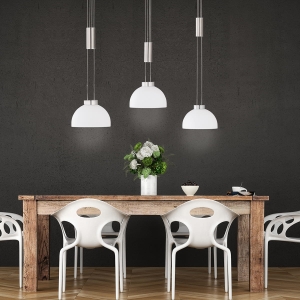 Lampa Wisząca Avignon Fischer&Honsel LED 3x9W w kolorze niklu metal