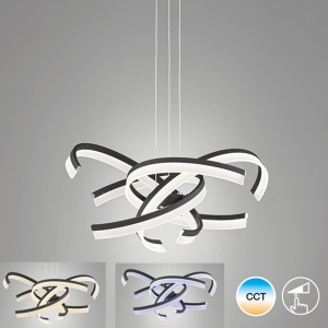 Lampa Wisząca Sund TW Fischer&Honsel LED 4x8W piaskowo-czarny metal