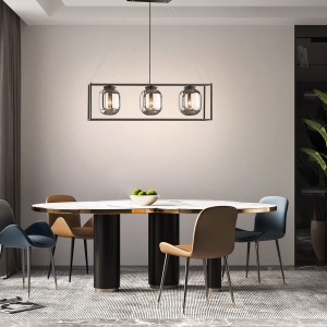Lampa Wisząca Regi Fischer&Honsel E27 3x40W czarny metal