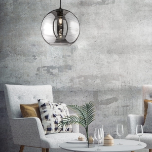 Lampa Wisząca Opie Fischer&Honsel E27 1x60W czarny metal