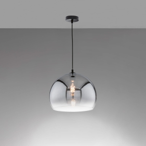 Lampa Wisząca Amos Fischer&Honsel E27 1x40W piaskowo-czarny metal
